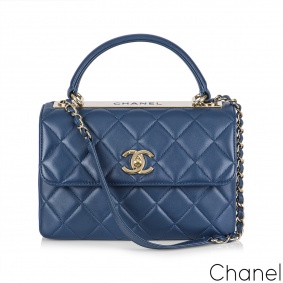 Chanel Small Blue Trendy CC Flap Bag Chanel Small Blue Trendy CC Flap Bag